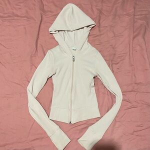 Hollister Gilly Hicks Waffle Zip Up Hoodie